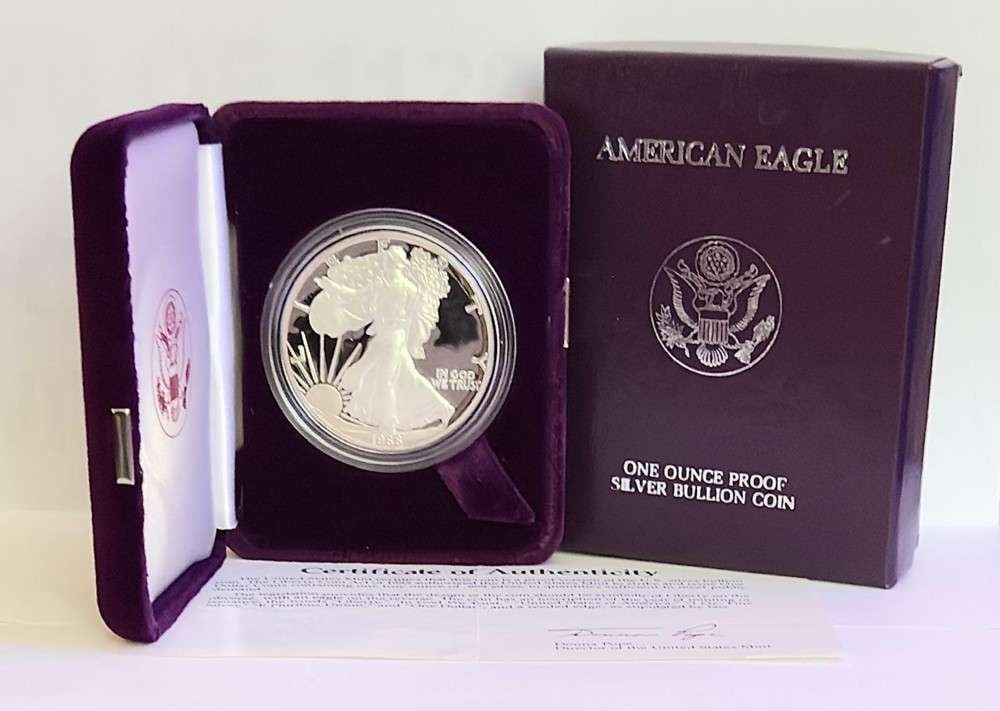 Rare Date 1988-S American Silver Eagle PF69+ OGP: Winner shall receive the exact coin shown here. (SJ/B)