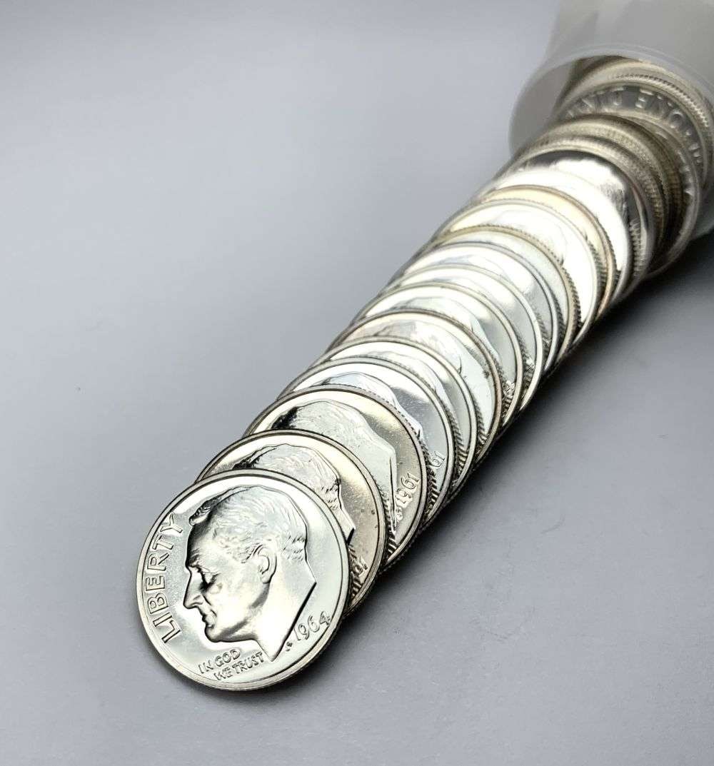 Roll (50-coins) Mixed Date Proof 90% Silver Roosevelt Dimes (1 of 5)