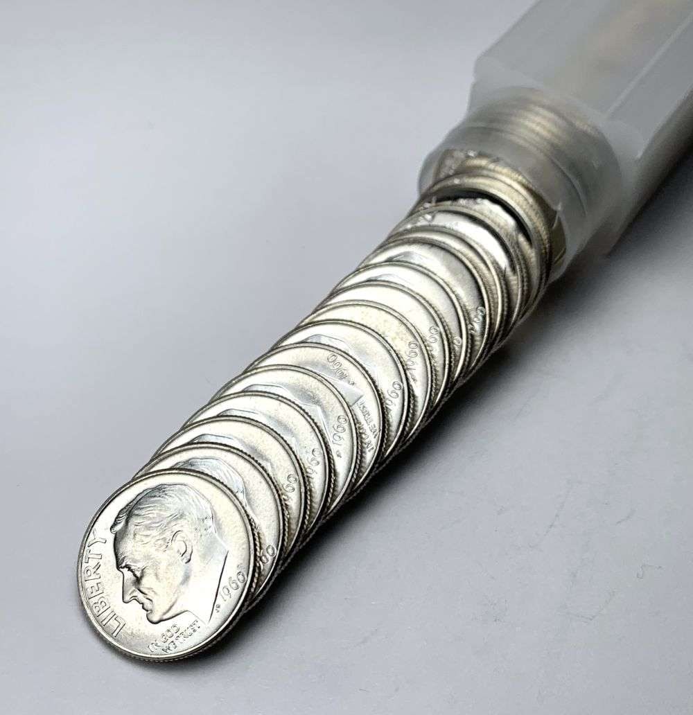 Roll (50-coins) Mixed Date 90% Silver Roosevelt Dimes: Winner shall receive the exact roll (50-coins) shown here. (RM/LUR)