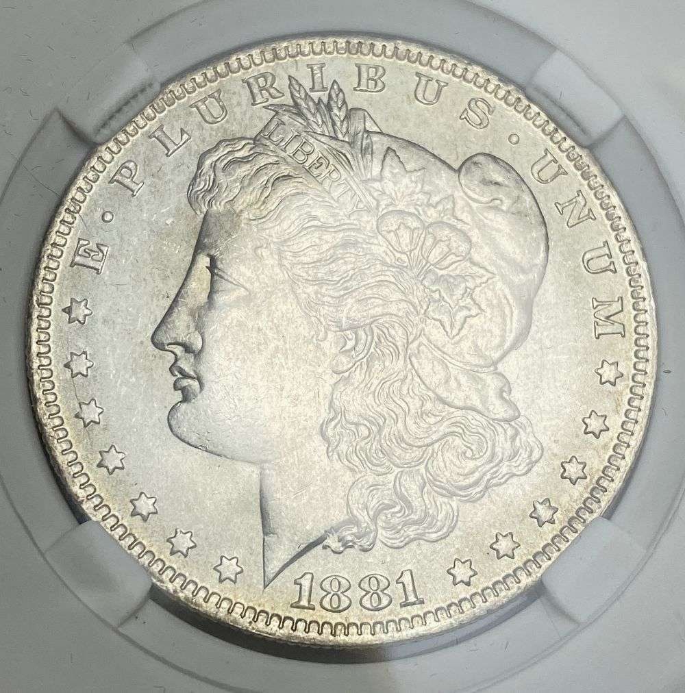 1881-O Morgan Silver Dollar MS65 FSB (1 of 4)