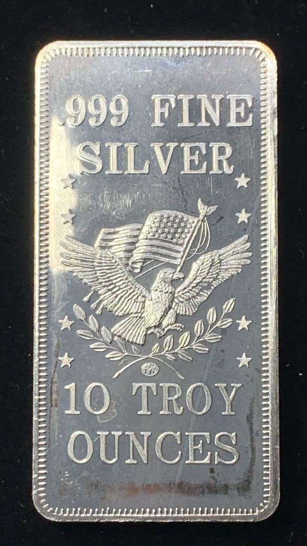 APM American Flag Eagle 10 ozt .999 Silver Bar (1 of 4)