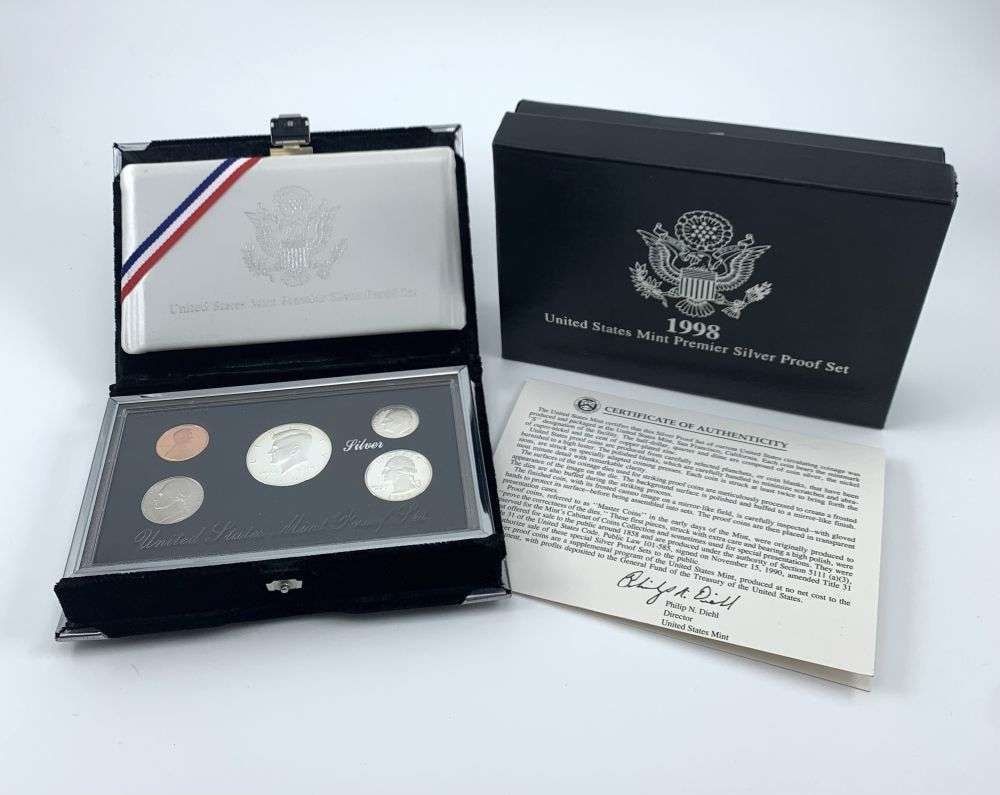 1998 United States Premier Silver Proof Set (5-coins) (1 of 8)