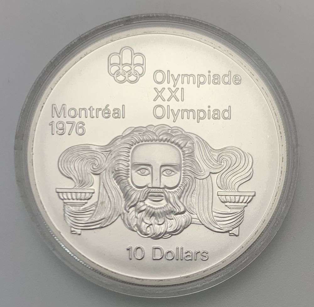 1974 Canada $10 Silver Olympic Zeus 1.44 ozt ozt ASW: Winner shall receive the exact coin shown here. (RM/B)