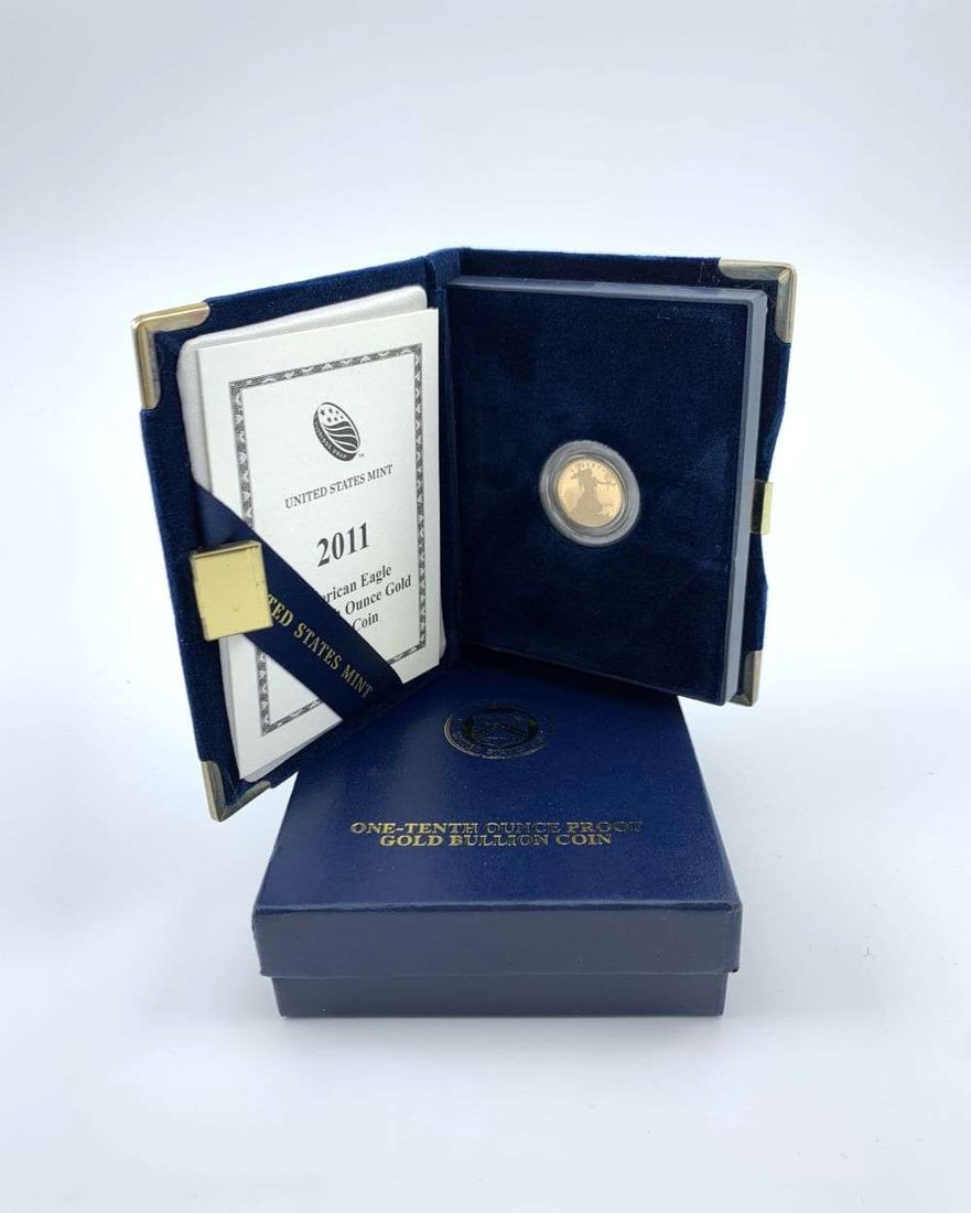 2011-W American $5 Gold Eagle Proof 1/10th ozt OGP (1 of 4)