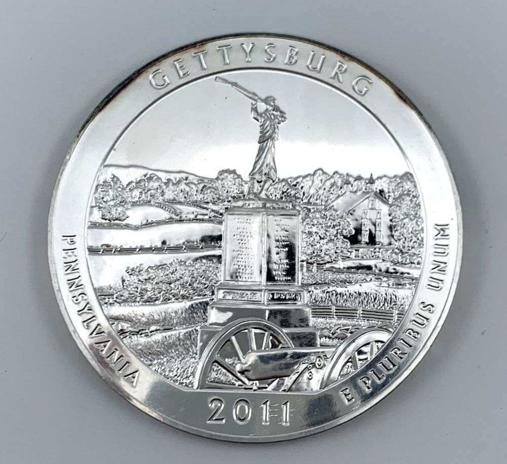 2011 ATB Pennsylvania "Gettysburg" 5 ozt .999 Silver (1 of 5)