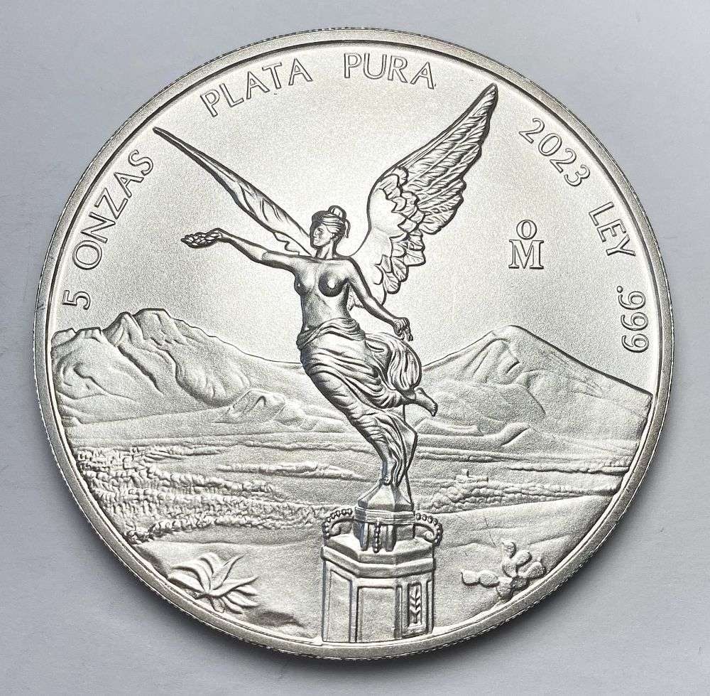Last Minute! Rare 2023 Mexican Libertad 5 ozt .999 Silver (1 of 4)