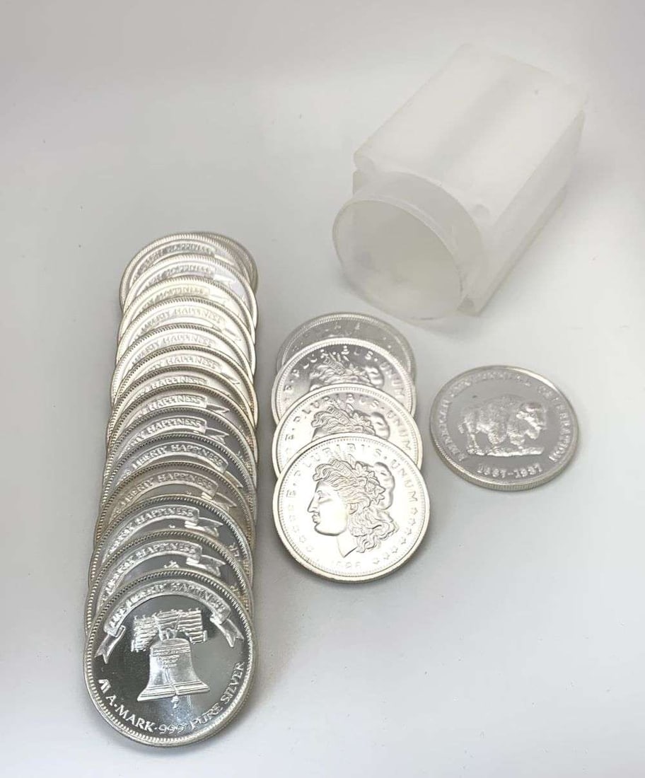 Last Minute! Roll (20) Mixed Design 1 ozt .999 Silver (1 of 6)