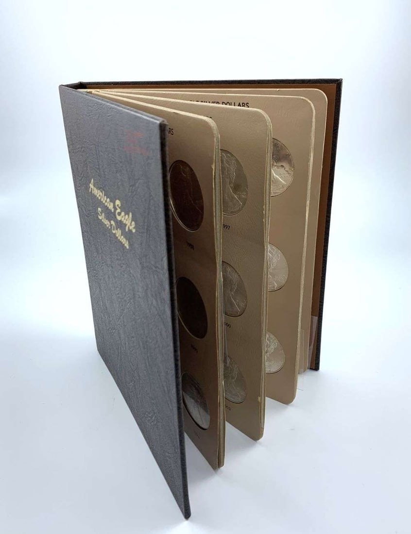 Last Minute! 1986-2021 American Silver Eagle Partial Album (35-coins) (1 of 11)