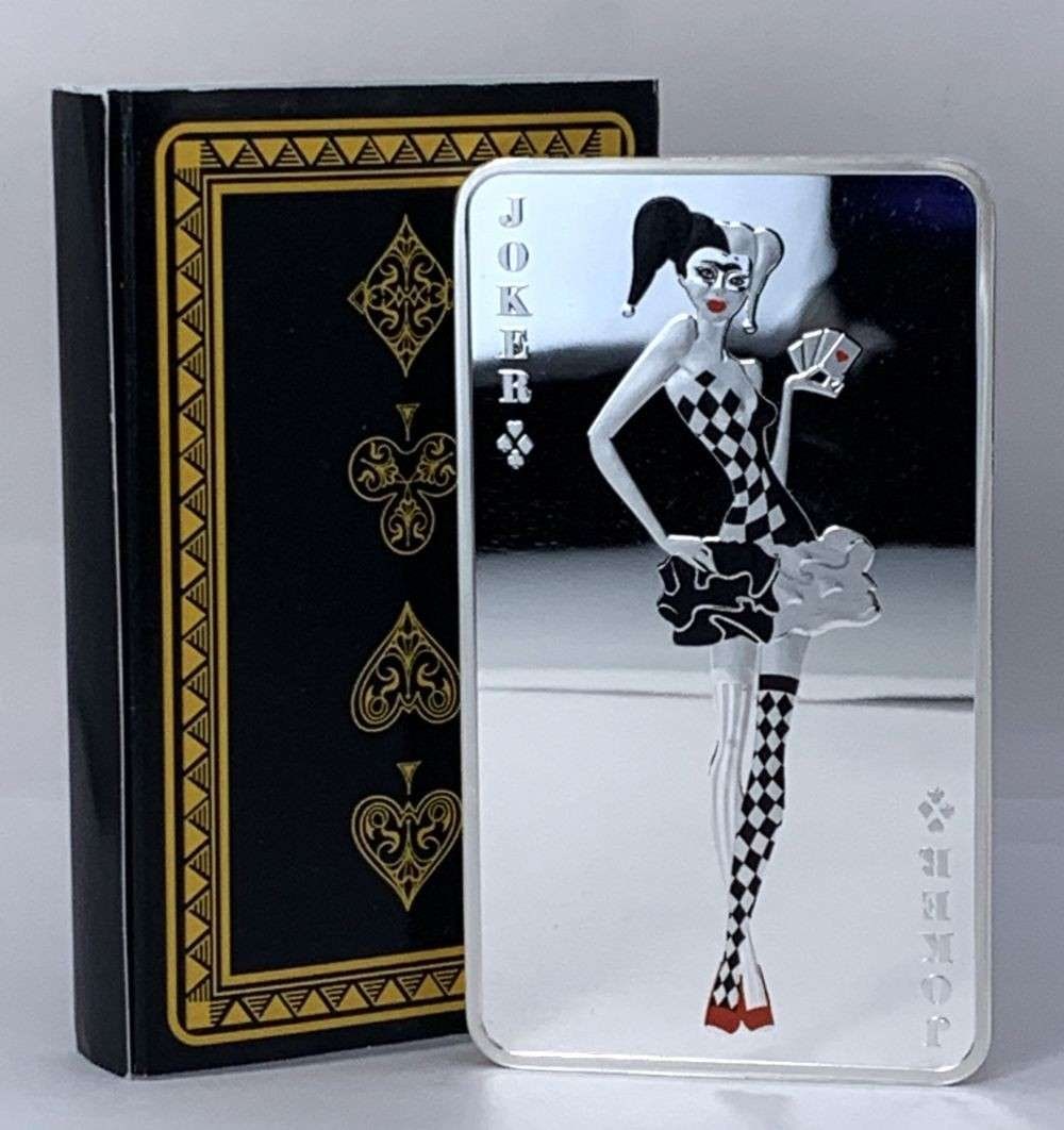 Last Minute! Kitco Enameled Joker 10 ozt .999 Silver Bar (1 of 6)