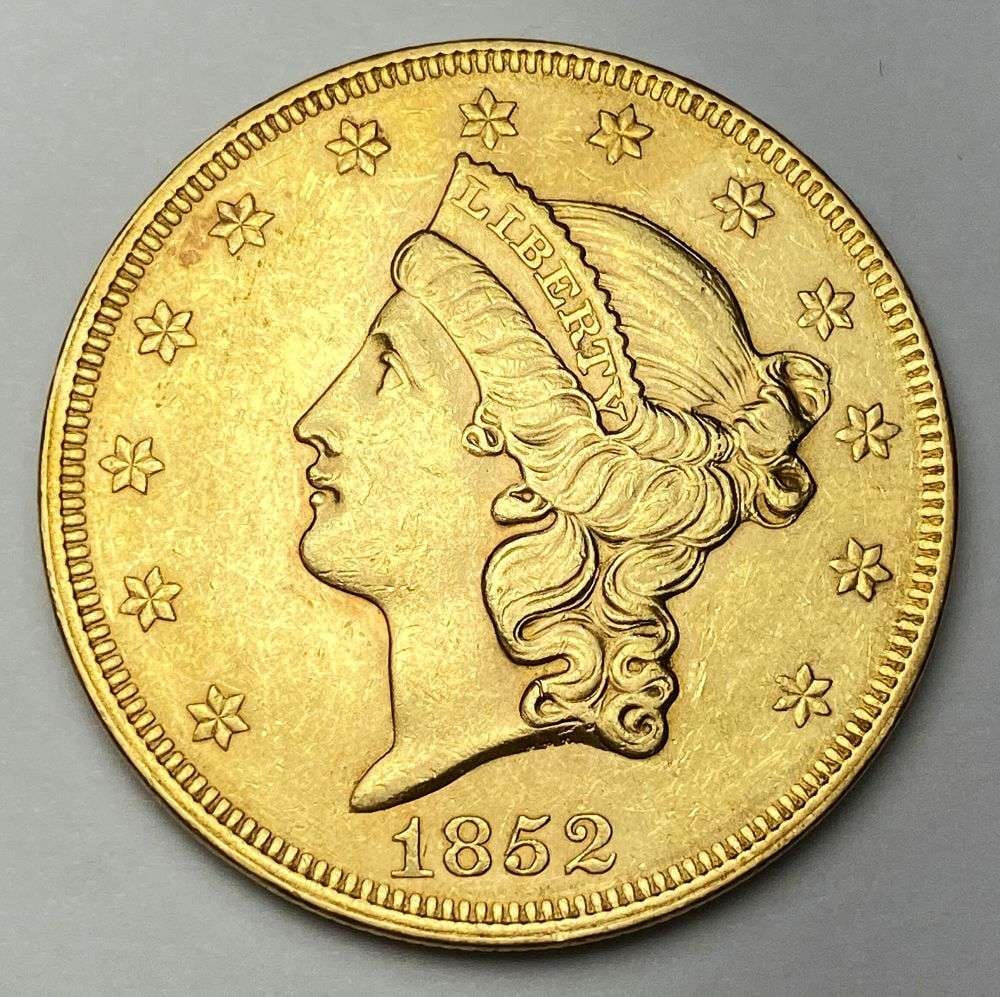 Last Minute! 1852 Gold $20 Liberty Head AU58 (1 of 2)