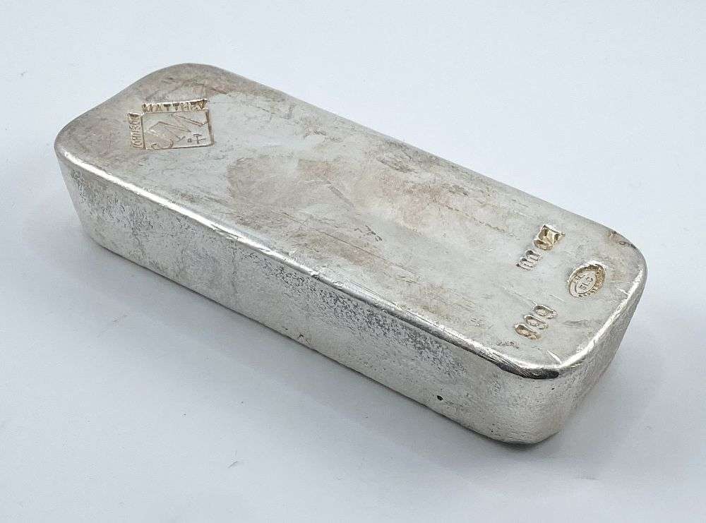 Last Minute! Johnson Matthey 100 ozt .999 Silver Bar (1 of 6)