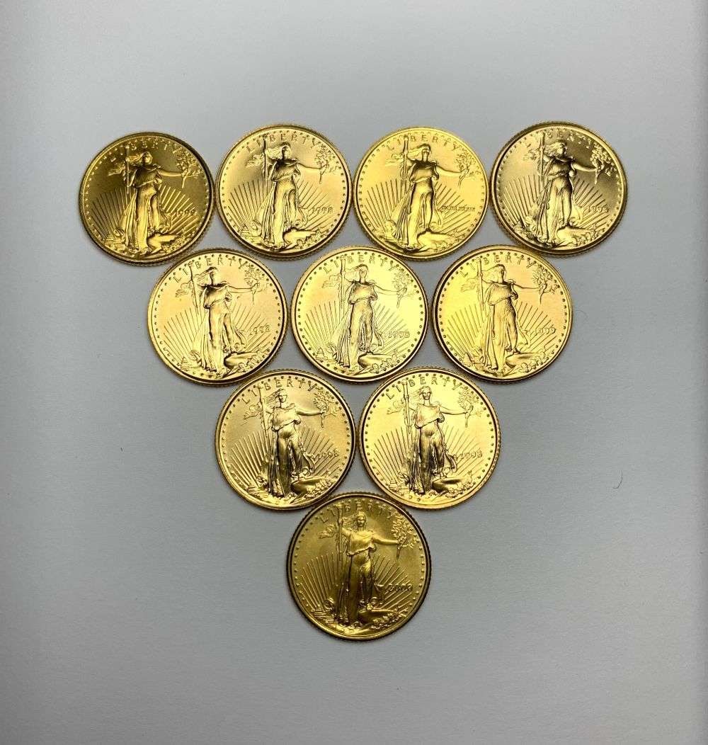 Last Minute! (10) 1998-2000 American $5 Gold Eagle 1/10th ozt (1 of 6)