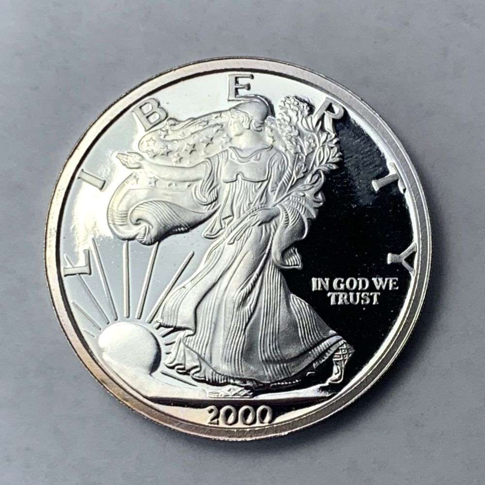 2000 "The Dawn of the New Millennium" Proof 1 ozt .999 Silver (1 of 2)
