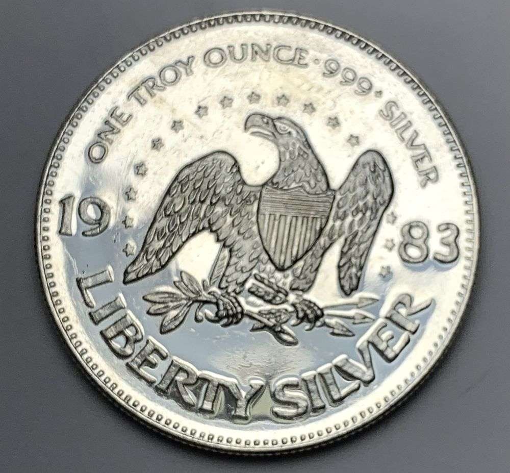 1983 A-Mark "Life Liberty Happiness" 1 ozt .999 Silver (1 of 2)