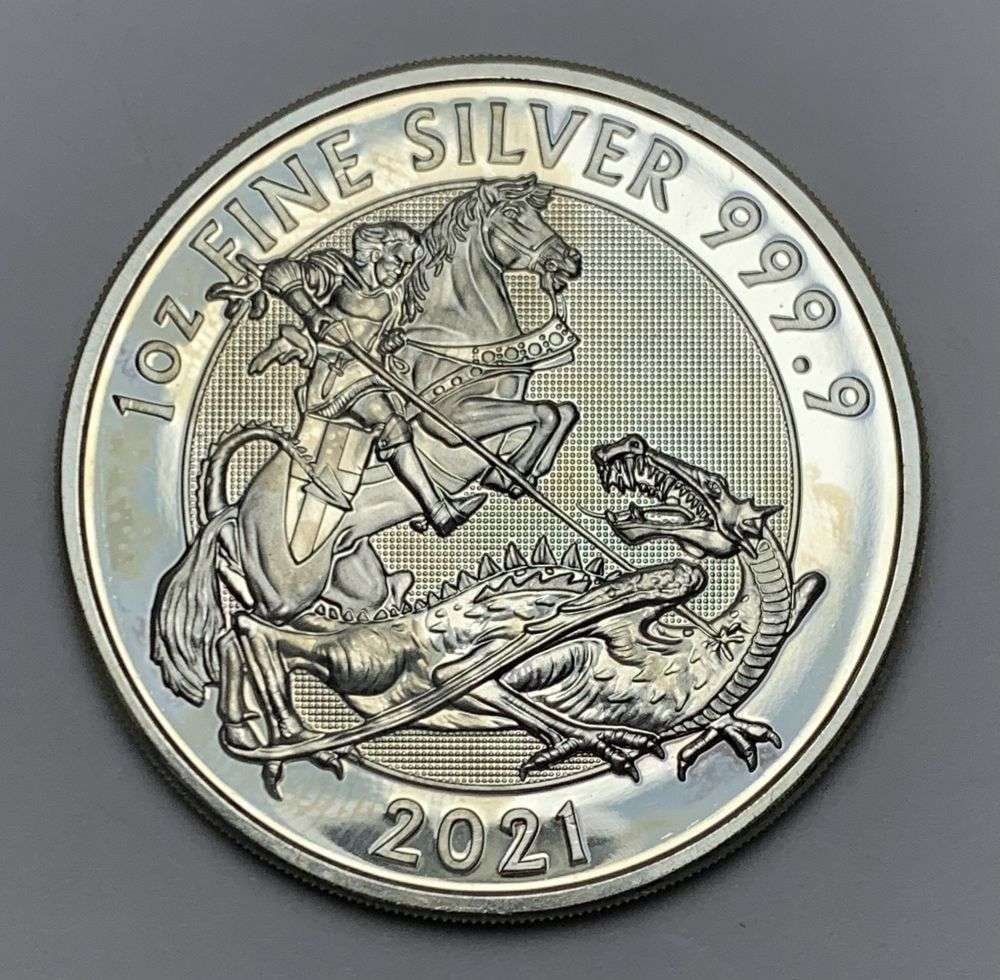 2021 Great Britain Silver Valiant 1 ozt .9999 Silver (1 of 2)