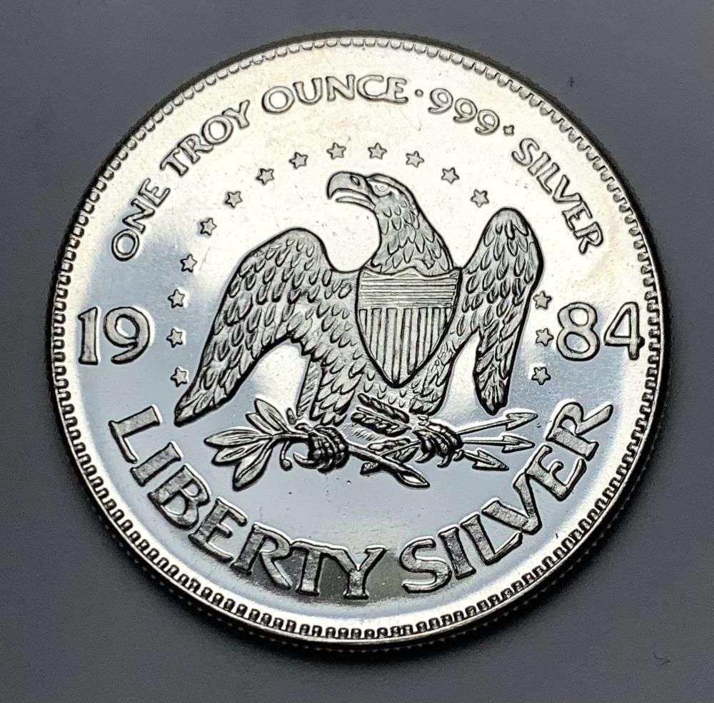 1984 A-Mark "Life Liberty Happiness" 1 ozt .999 Silver (1 of 2)