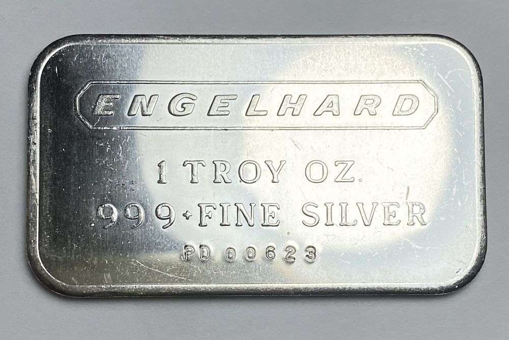 Vintage Engelhard 1 ozt .999 Silver Bar (1 of 2)
