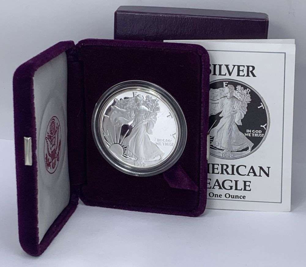 1990-S American Silver Eagle PF OGP (1 of 4)