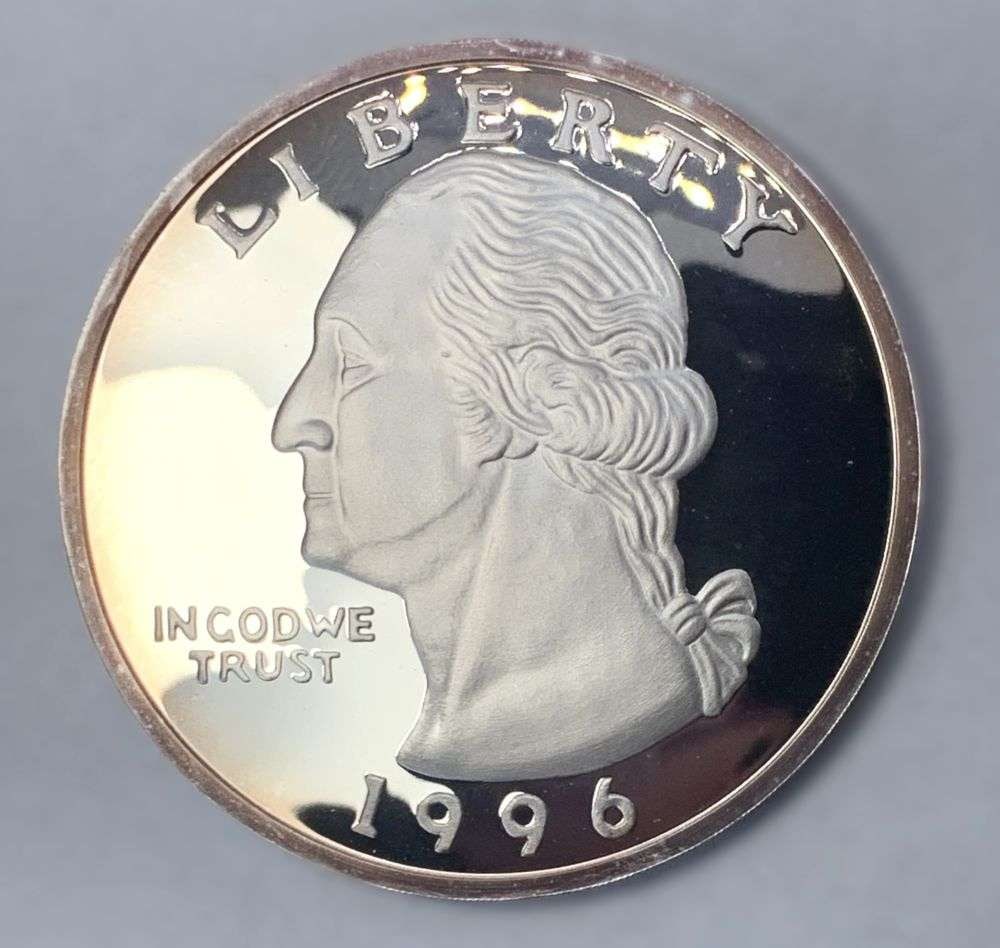 Half Pound 1996 Washington Quarter Design Proof Silver (1 of 5)
