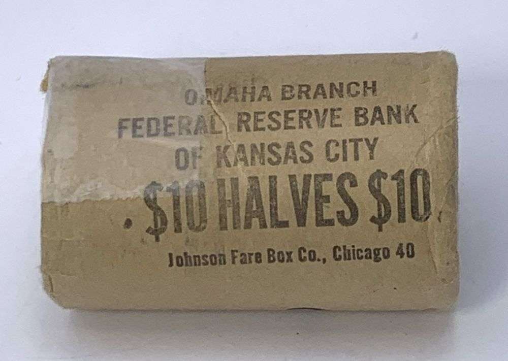 Mint Condition Bank Wrapped Roll (20-coins) 1964 Kennedy Silver Half Dollar (1 of 5)