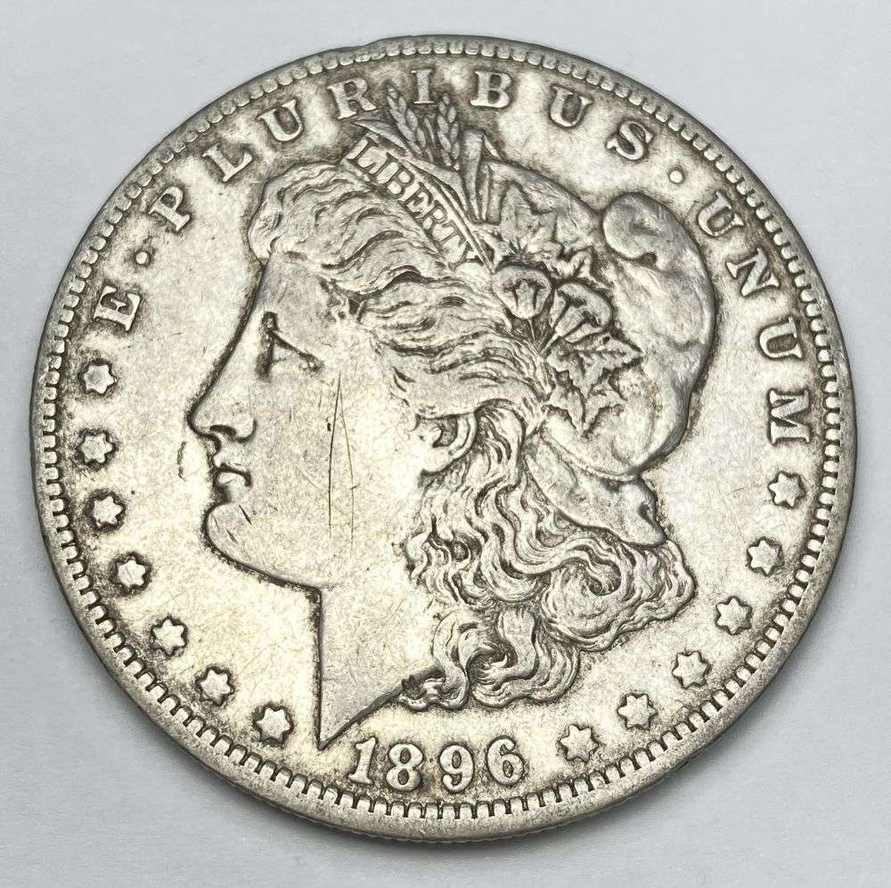 1896-O Morgan Silver Dollar VF (1 of 2)