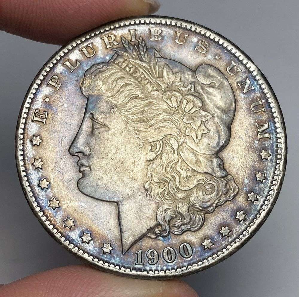 Nice Color 1900 Morgan Silver Dollar (1 of 2)
