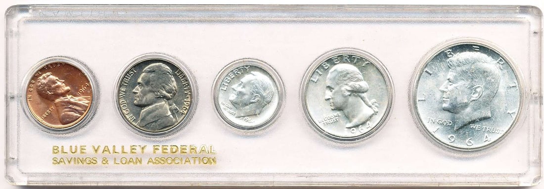 1964 United States Mint Set (5-coins) (1 of 7)