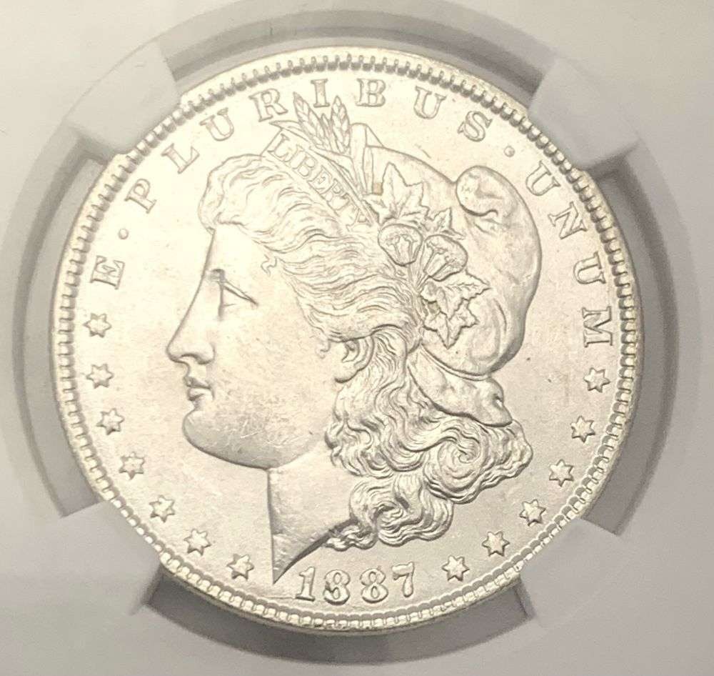 1887 Morgan Silver Dollar NGC MS65 1961 Treasury Collection (1 of 4)