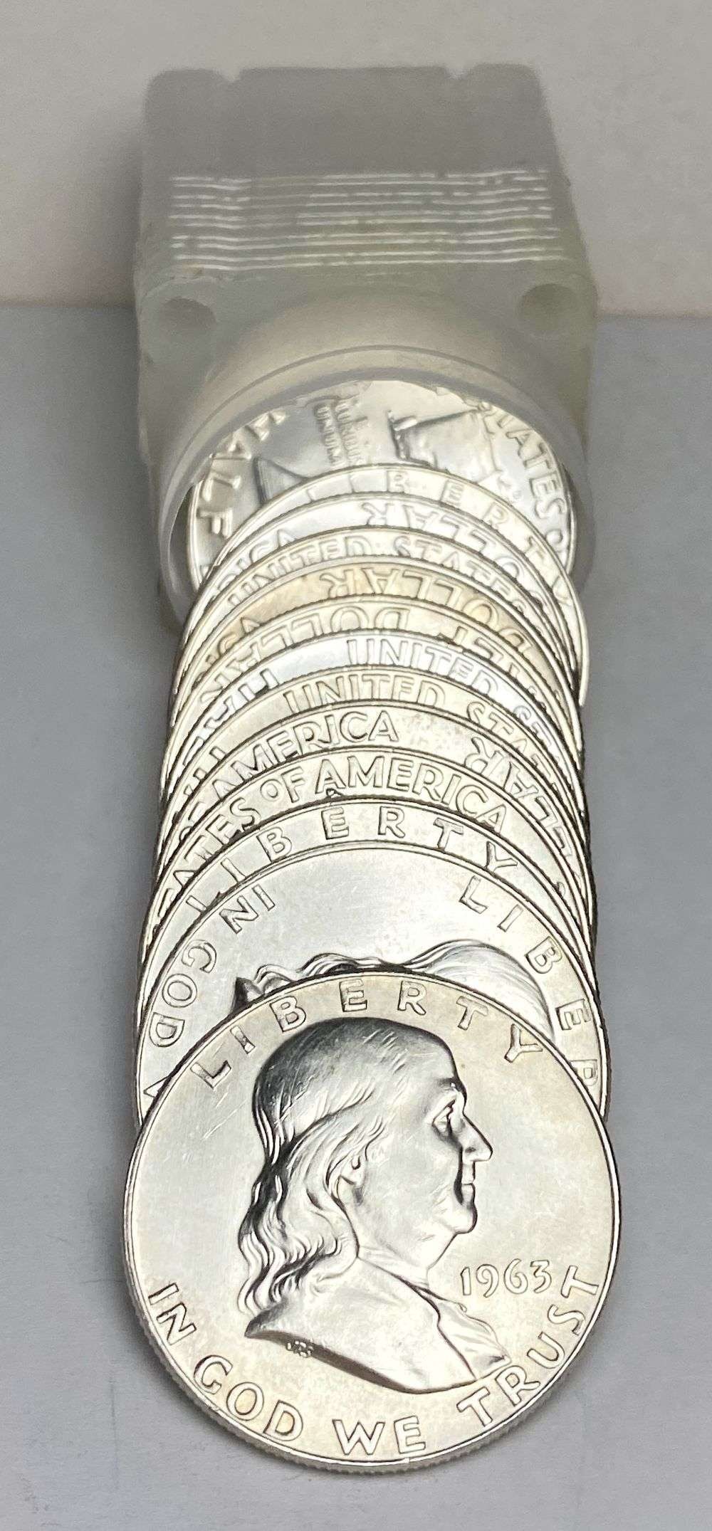 Roll (20) 1963-P/D Franklin Silver Half Dollar (1 of 3)