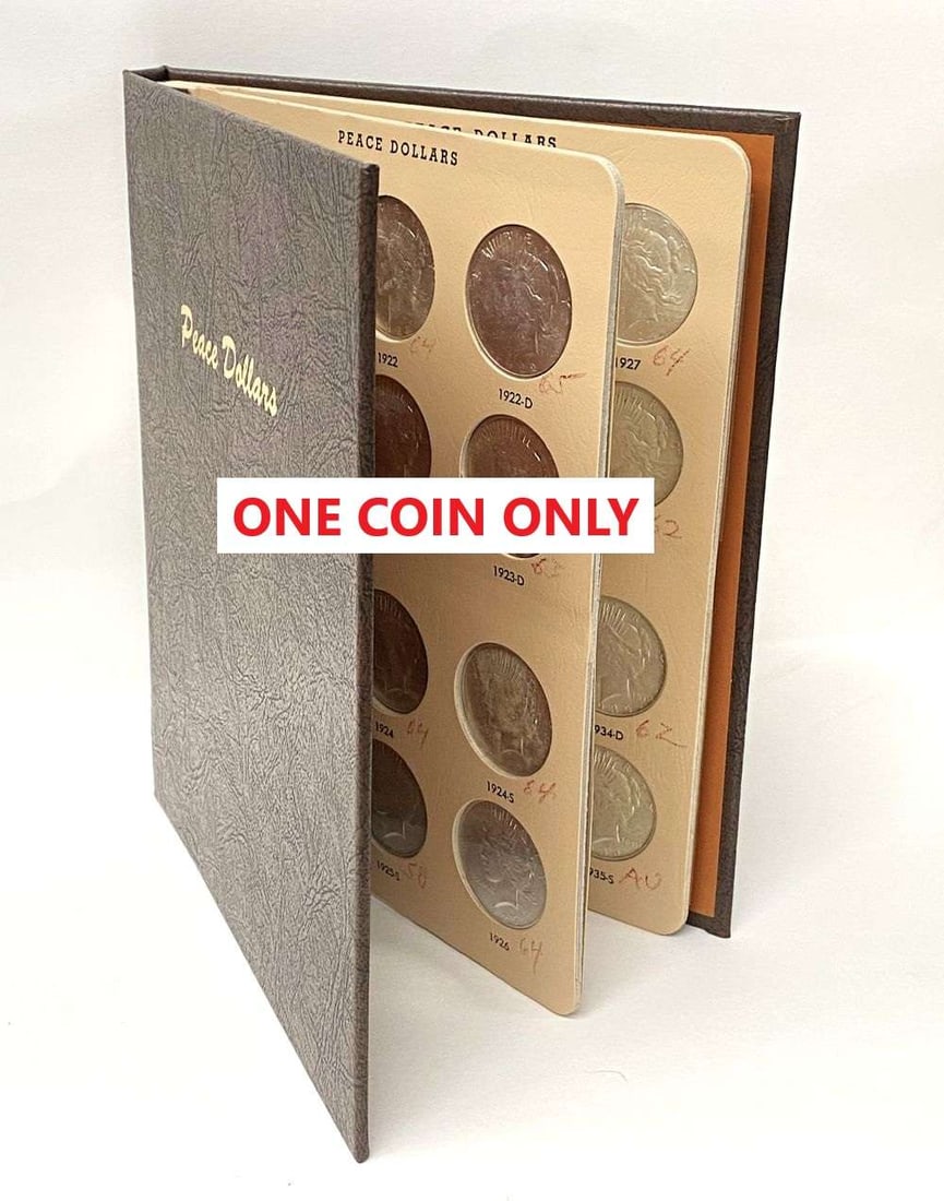 1927 Peace Silver Dollar MS64: Winner shall receive the exact coin shown here. (RR/ER)