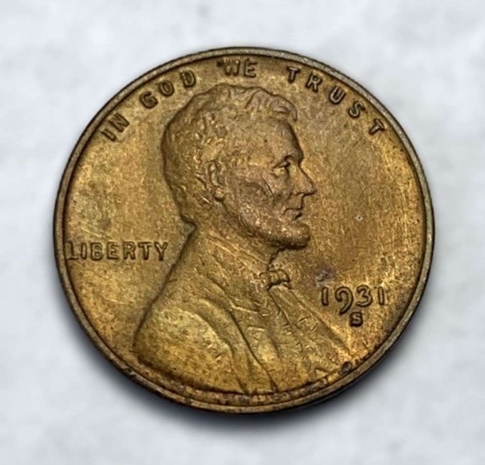 1931-S Lincoln Cent AU55 Details (1 of 2)