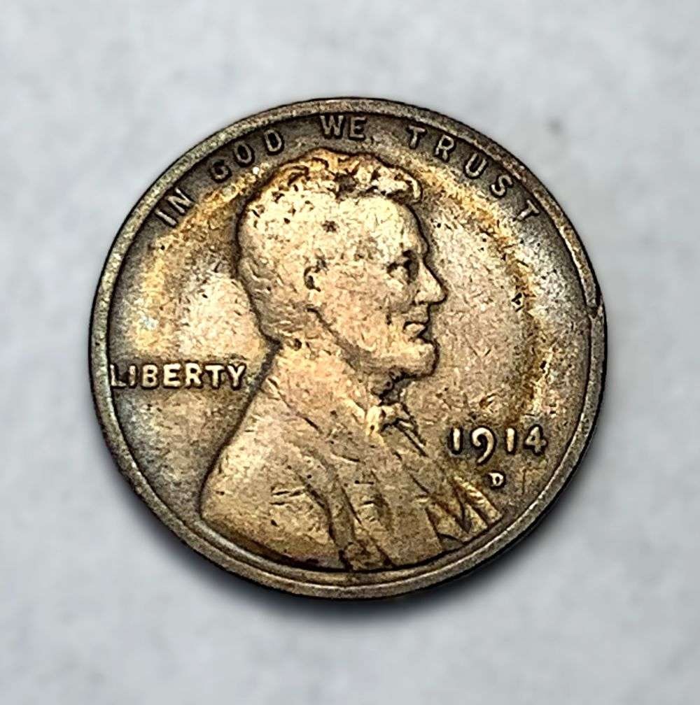 1914-D Lincoln Cent VG Details (1 of 2)