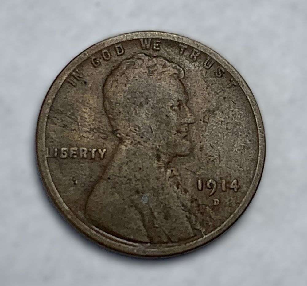 1914-D Lincoln Cent VF (1 of 2)