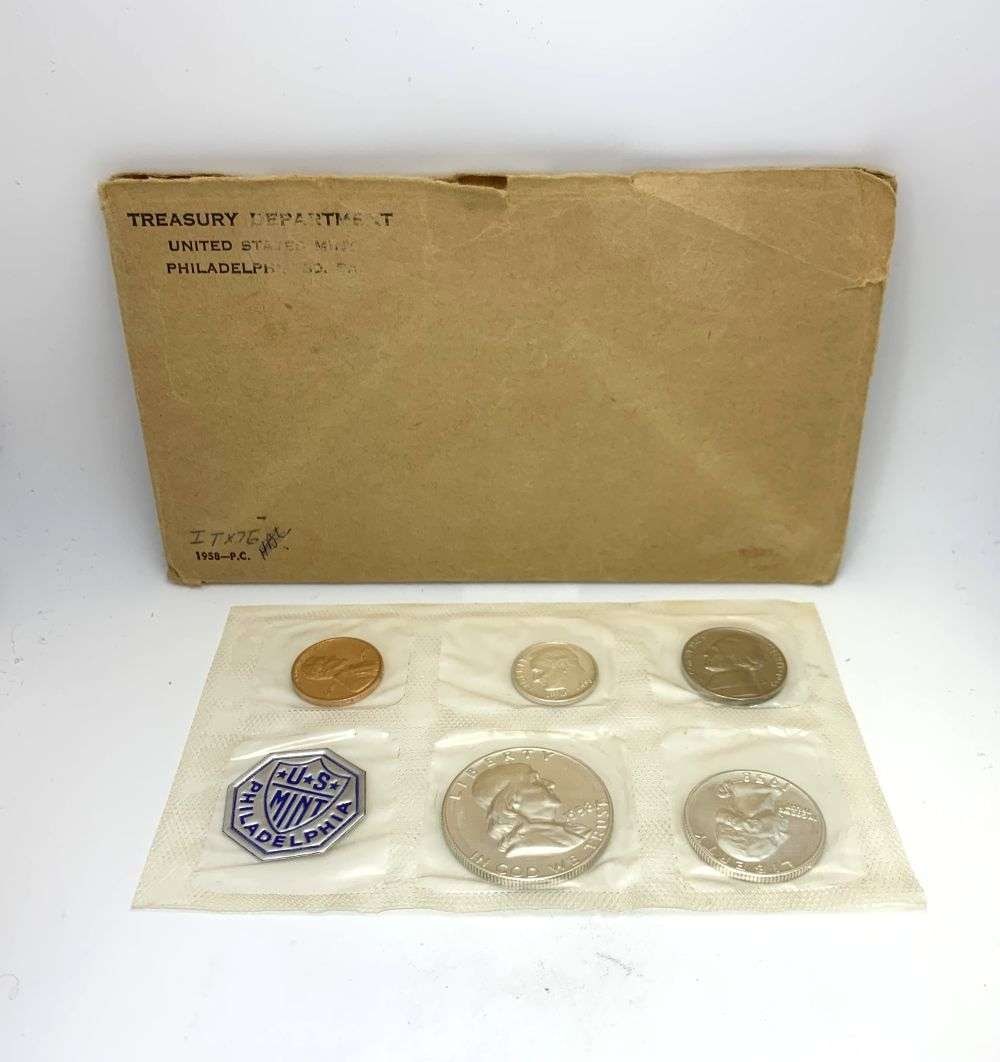 1958-P United States 90% Silver Proof Set (5-coins) (1 of 3)