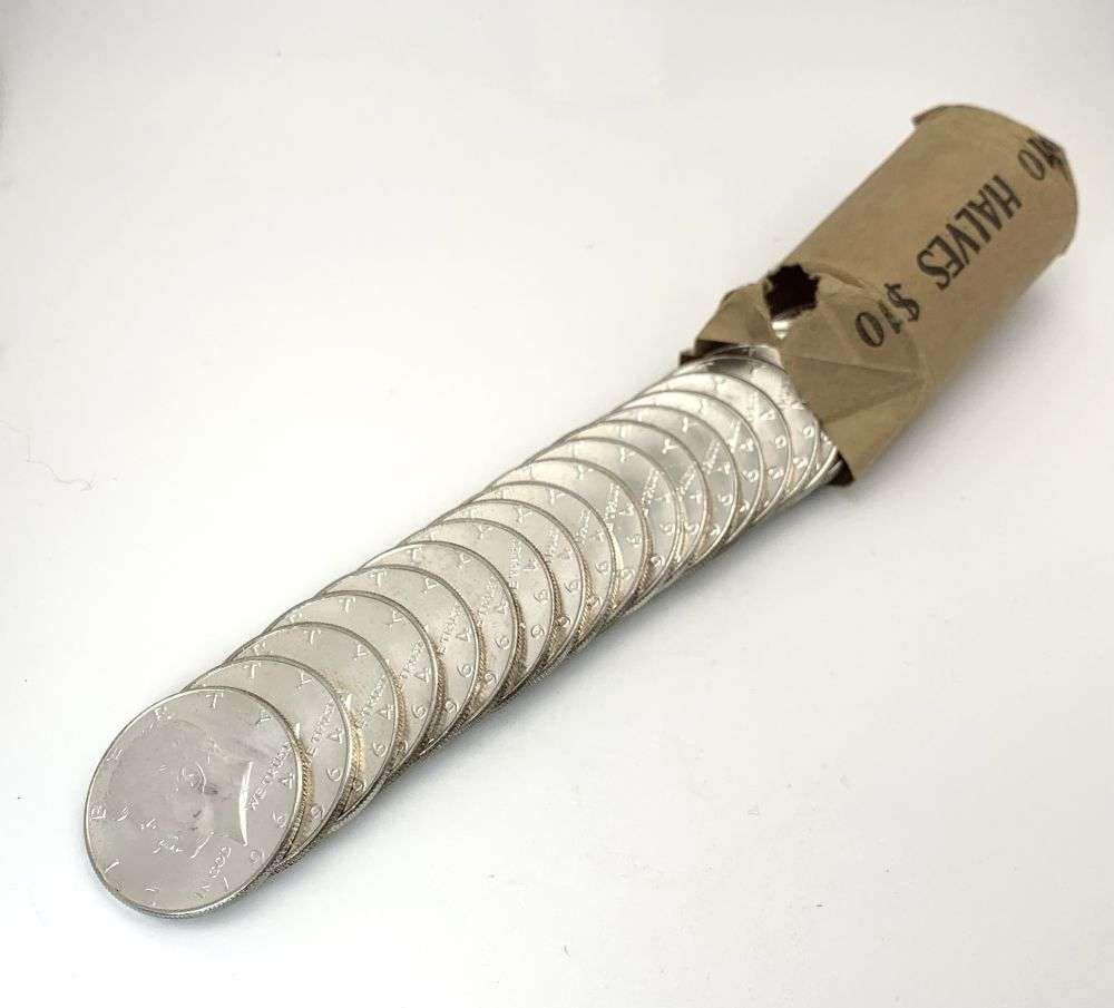 Roll (20-coins) 1964 Kennedy 90% Silver Half Dollar BU (1 of 4)