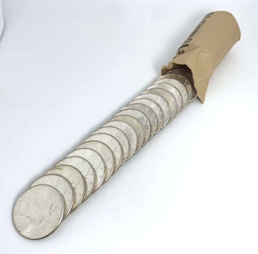 Roll (20-coins) 1964 Kennedy 90% Silver Half Dollar BU (1 of 4)