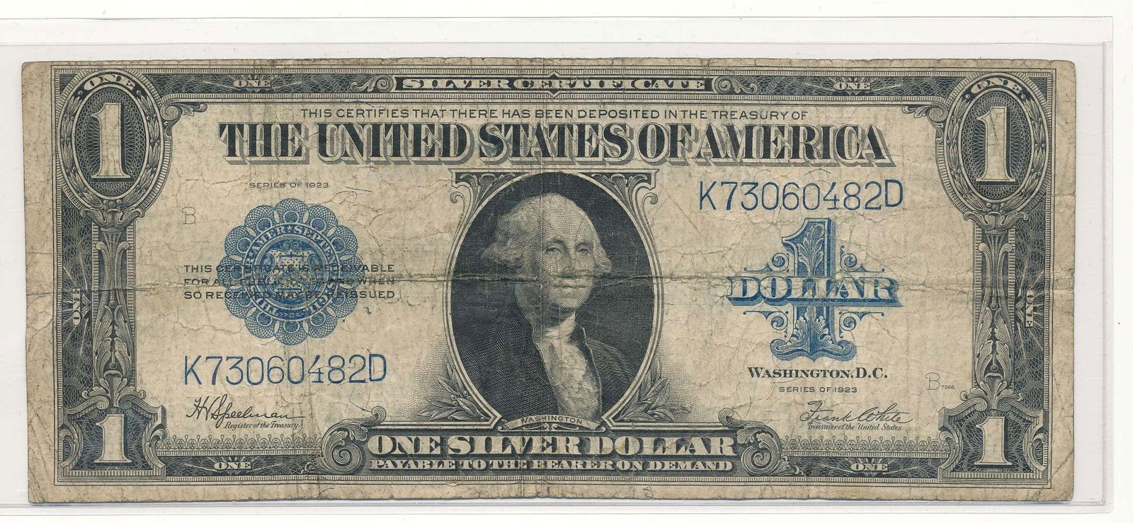 1923 United States $1 Silver Certificate (1 of 2)