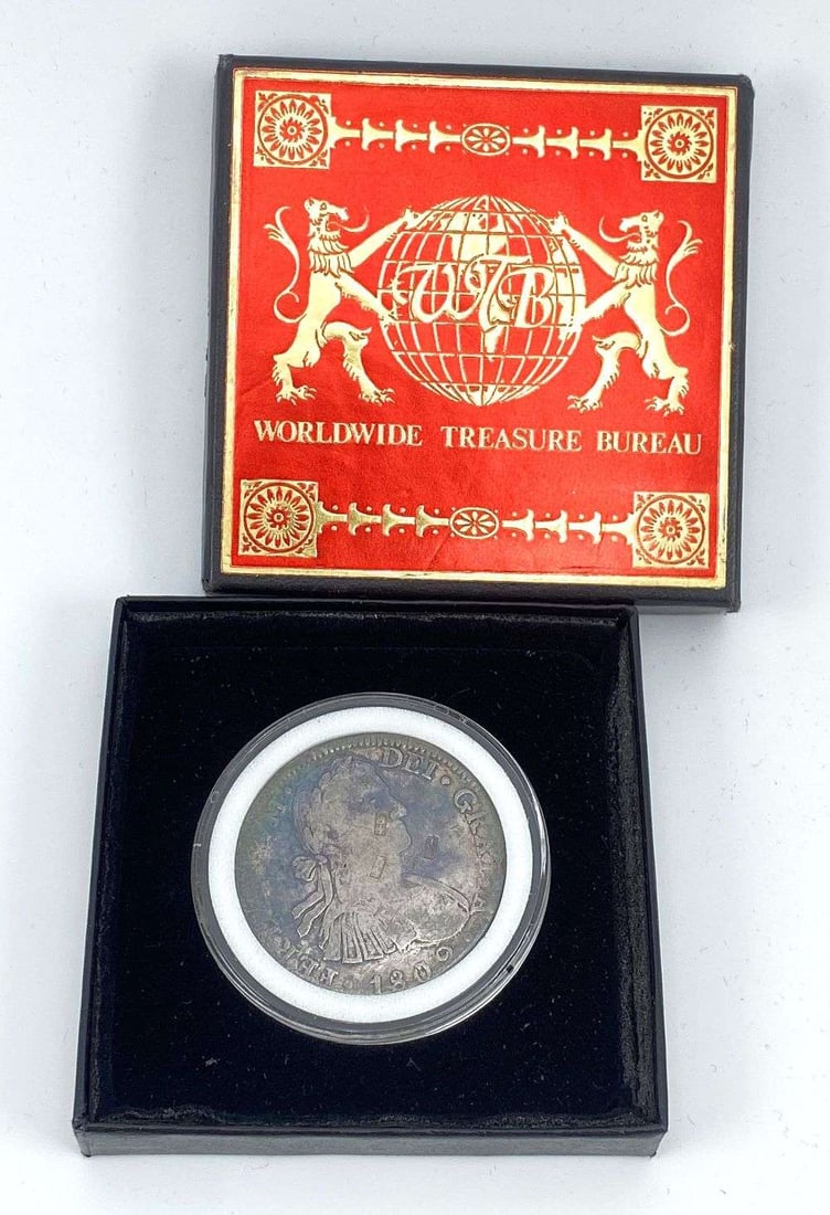 Toned 1809 Mexican Silver 8 Reales: Winner shall receive the exact coin shown here. (RR)