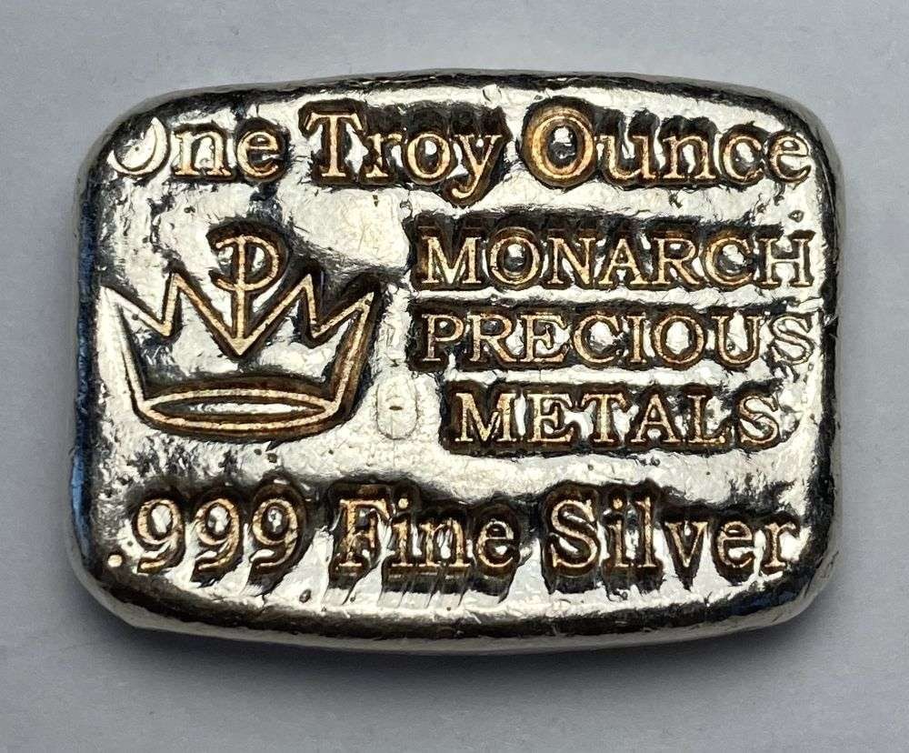 Monarch Precious Metals 1 ozt .999 Silver Bar (1 of 3)
