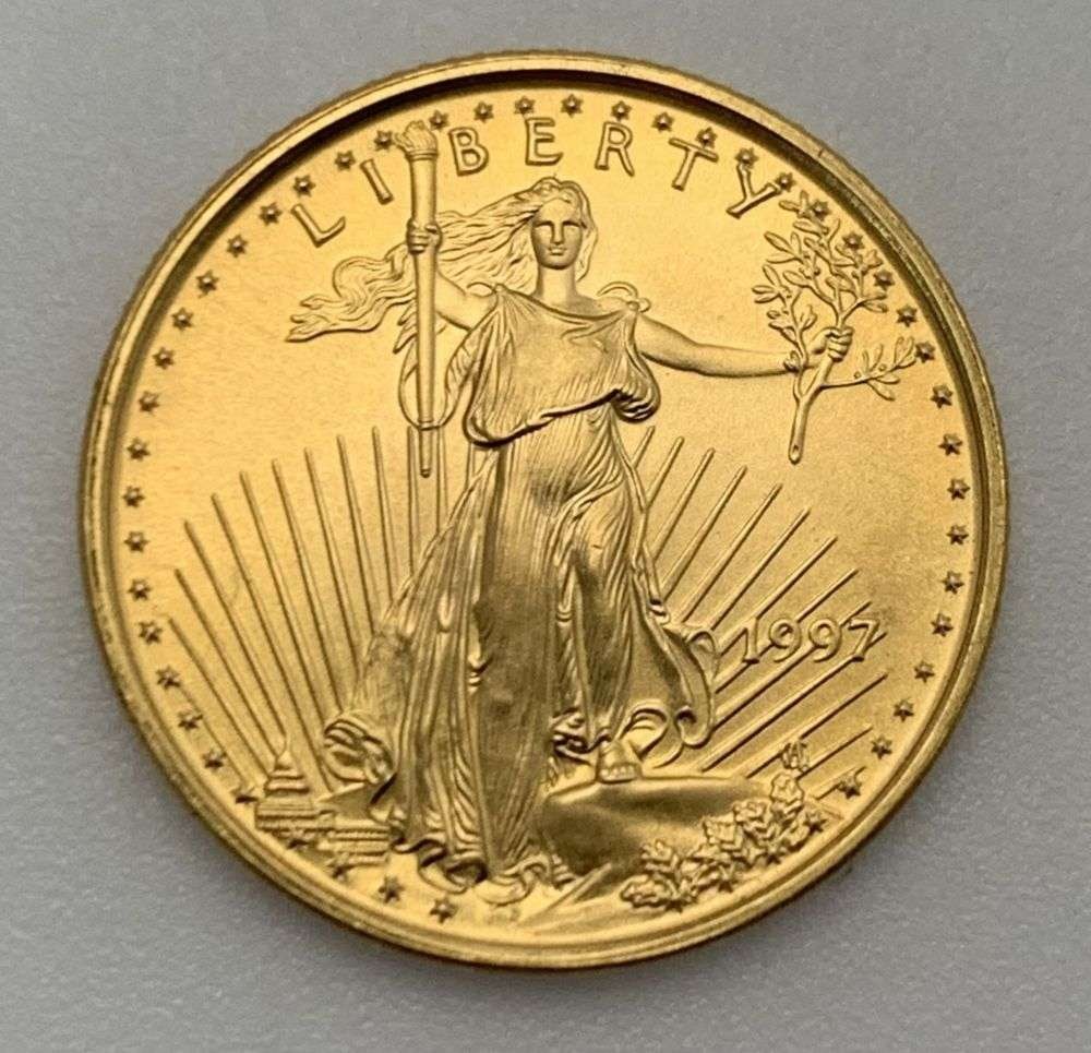 1997 American $5 Gold Eagle 1/10th ozt (1 of 2)