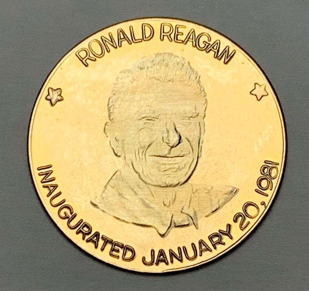 1981 Ronald Regan Commemorative 10k Gold Medal (1 of 3)