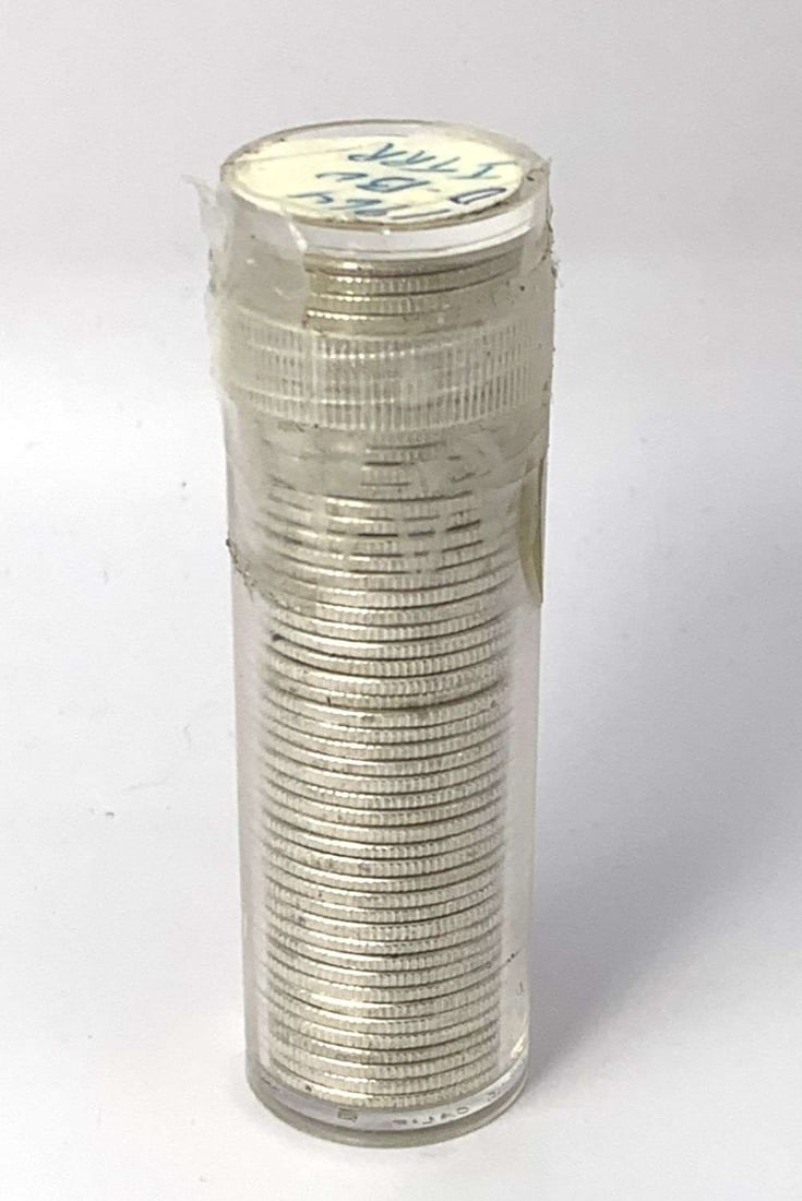 Roll (50-coins) 1964-D Mint Fresh Silver Roosevelt Dimes (1 of 2)