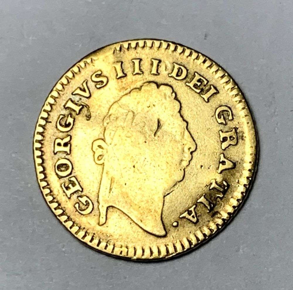 1798 Great Britain 1/3 Guinea Gold 0.0821 ozt AGW: Winner shall receive the exact coin shown here. (MK/B)