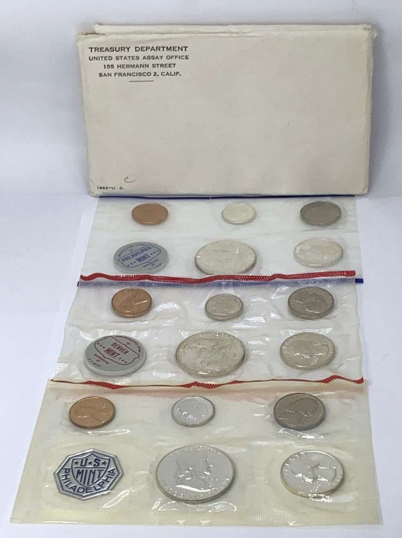 1962 United States Mint/Proof Set (15-coins) (1 of 7)