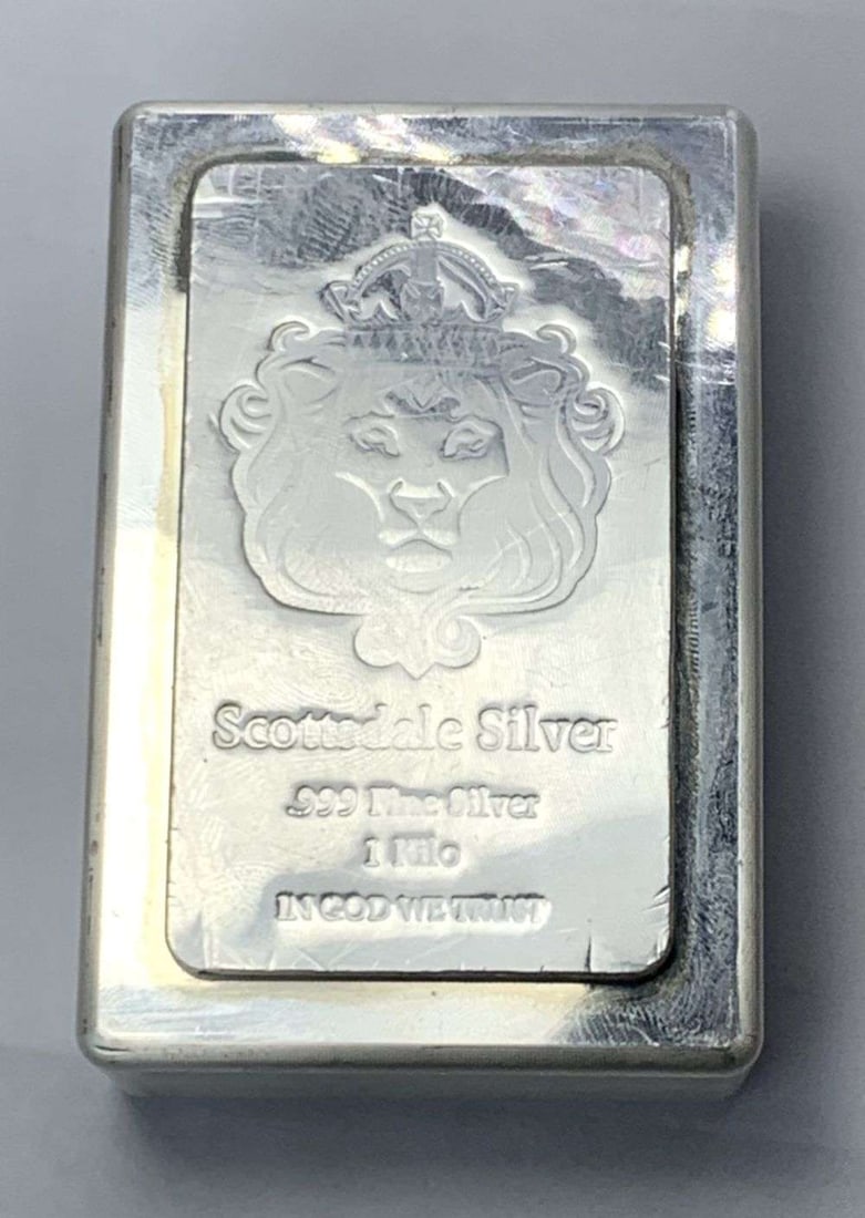 Scottsdale Silver 1 Kilo .999 Silver Bar (1 of 4)