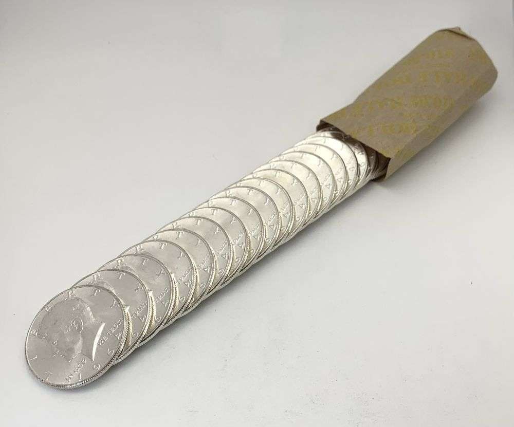 Roll (20-coins) 1964 Kennedy 90% Silver Half Dollar BU (1 of 4)