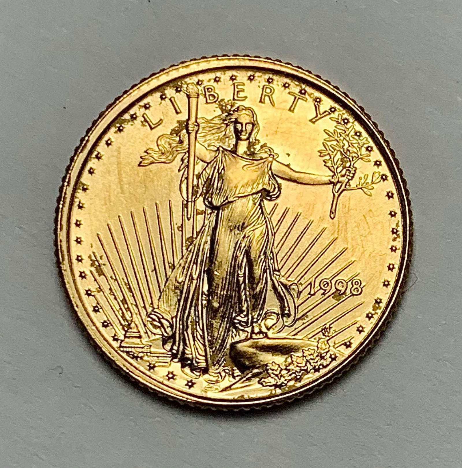 Last Minute! 1998 American $5 Gold Eagle 1/10th ozt (1 of 2)