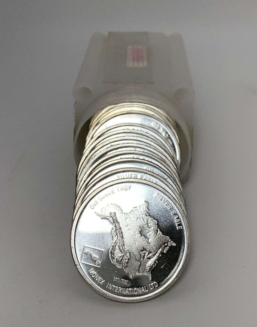 Last Minute! Roll (20-coins) Vintage 1982 Monex Eagle 1 ozt .999 Silver (1 of 3)