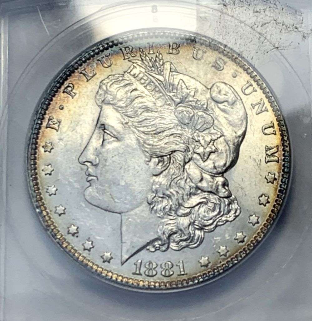 Last Minute! 1881-O Morgan Silver Dollar ANACS MS61 (1 of 4)