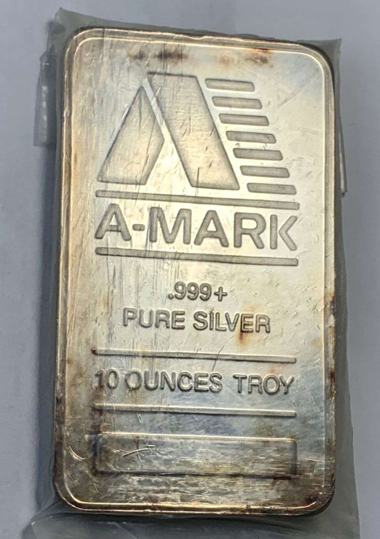 Last Minute! A-Mark .999 Silver 10 ozt Bar (1 of 4)